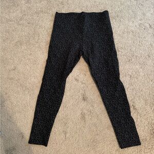 LOFT Charcoal Leopard Print Leggings